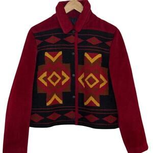 Peruvian Handmade Tabask Alpaca Wool Blend Southwestern Embroidered Jacket